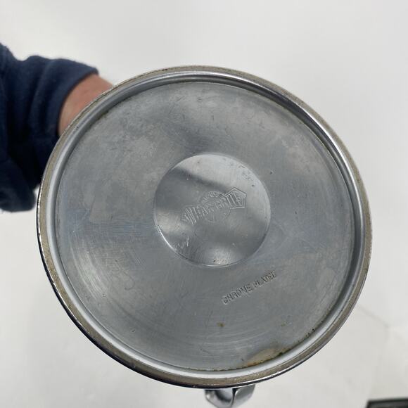 Wear Brite Chrome Plated Cream Milk Pitcher Vintage MCM - Picture 6 of 6